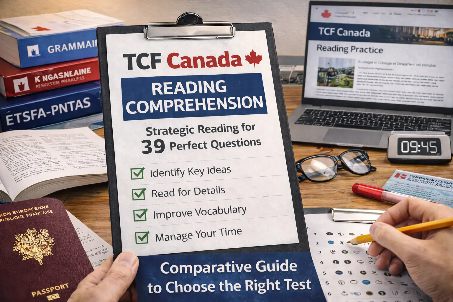 TCF Canada Reading Comprehension: Strategic Reading for 39 Perfect Questions